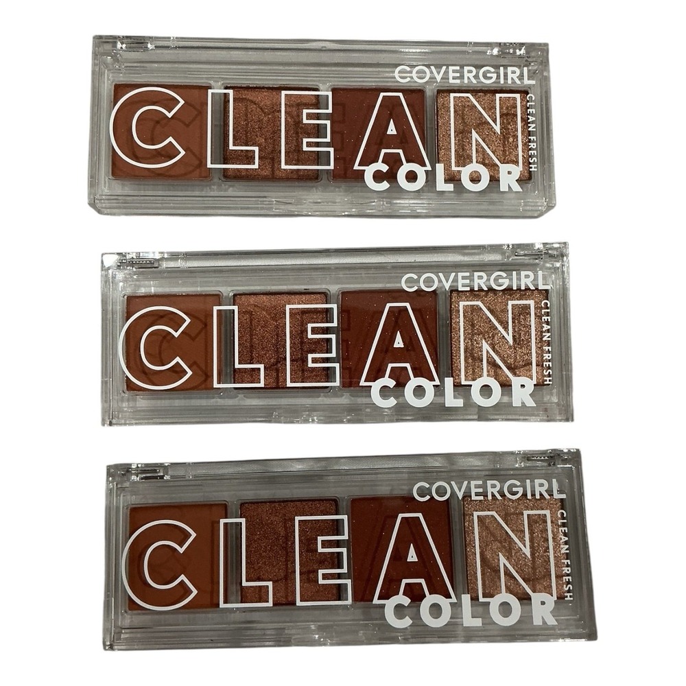 CoverGirl Clean Fresh Eyeshadow Palette 252 Spiced Copper 3 Pack